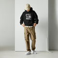 eat the rich hoodie flash tattoo design black