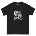 eat the rich t shirt flash tattoo design black