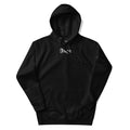 skull spider hoodie front black