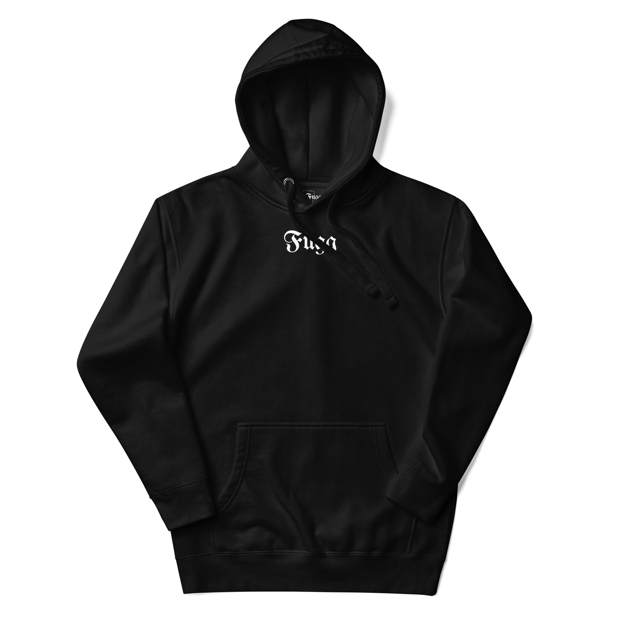 skull spider hoodie front black