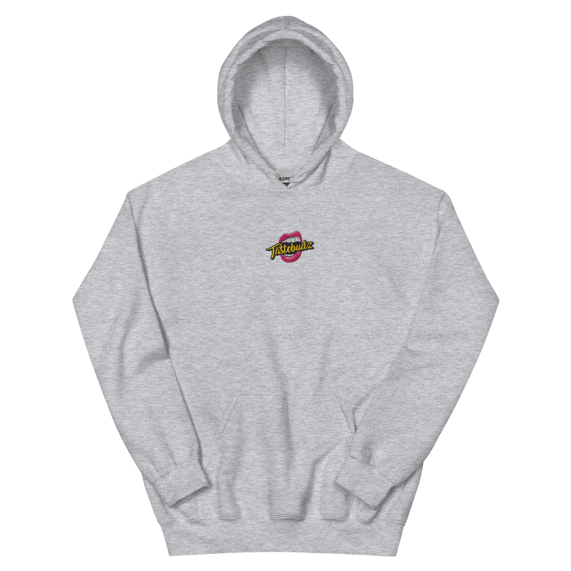 tastebudz hoodie official logo grey