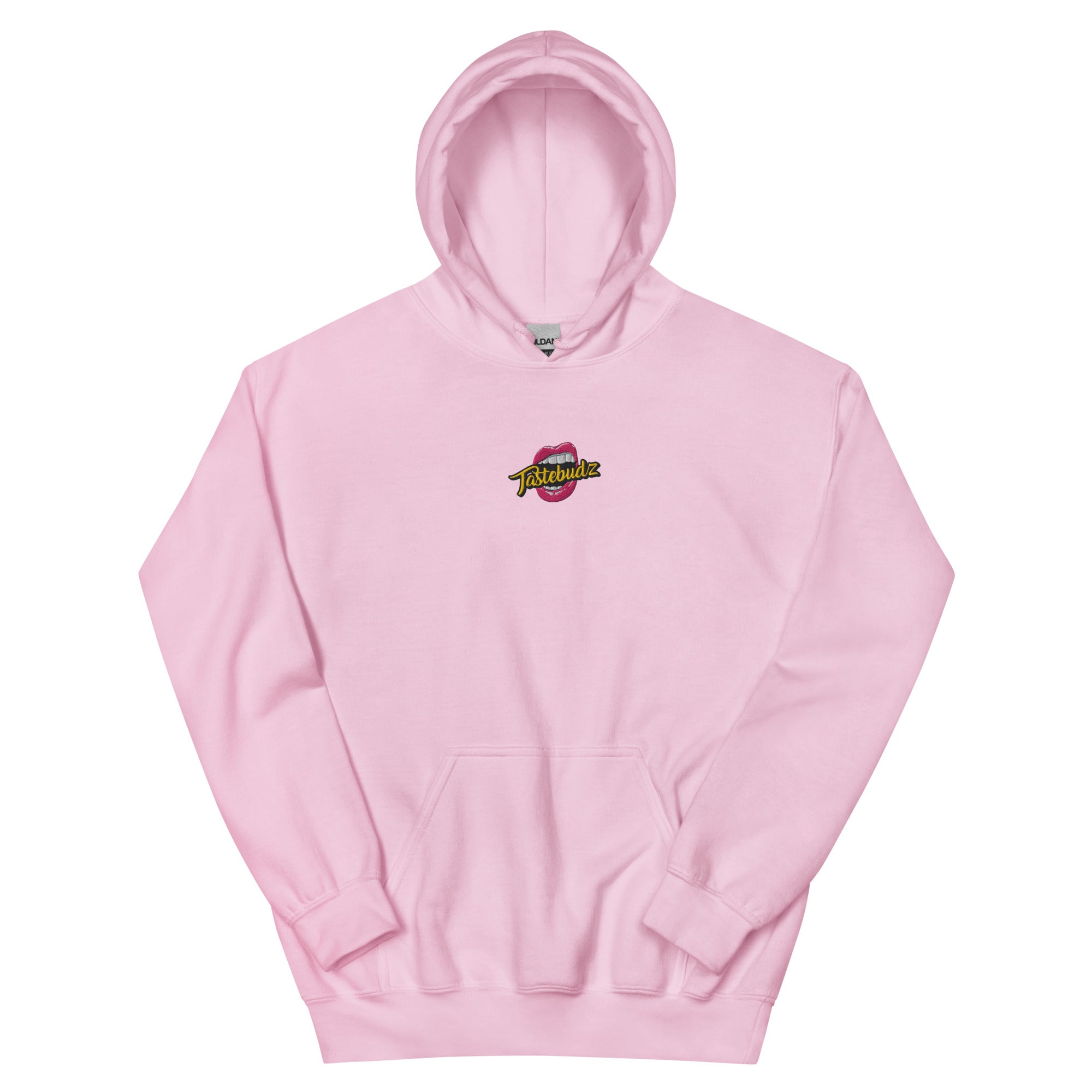 tastebudz hoodie official logo pink