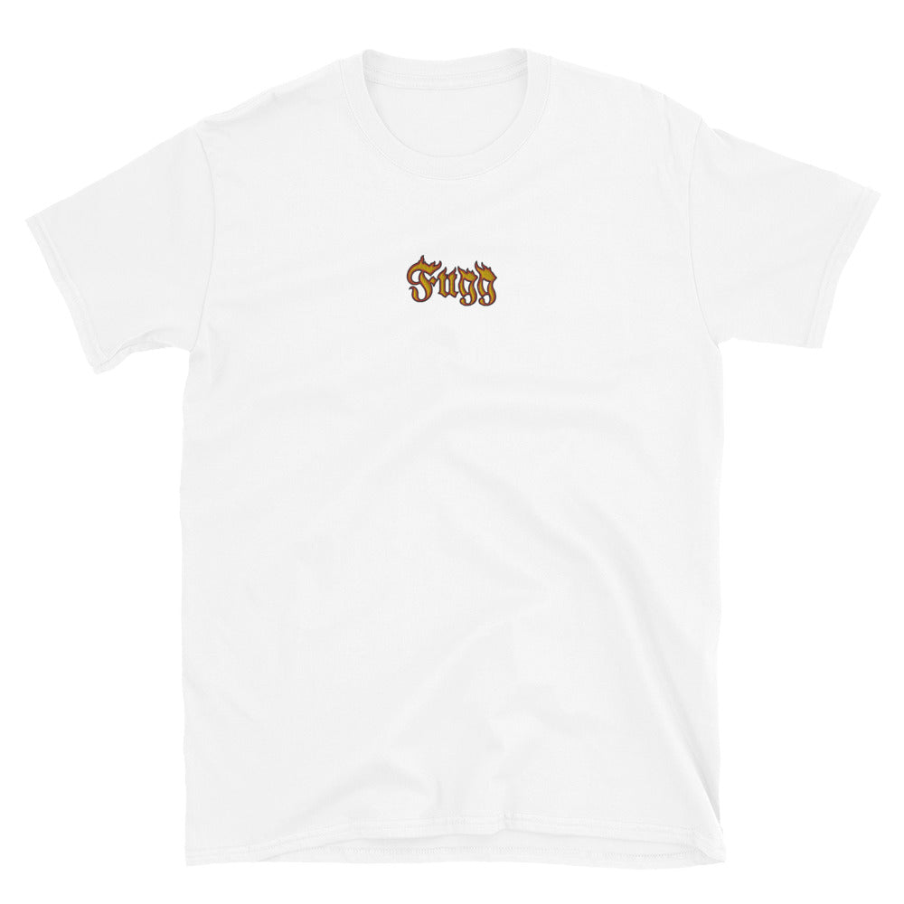 Fugg Flames embroidered Short-Sleeve Unisex T-Shirt